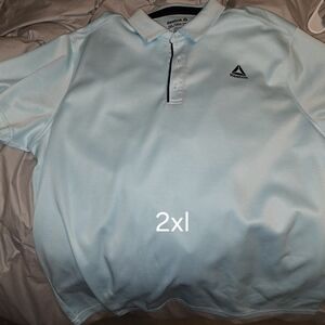 Reebok Men's Sky Blue Polo Shirt
